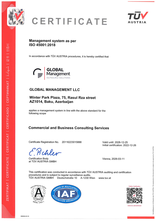Occupational health and safety management system