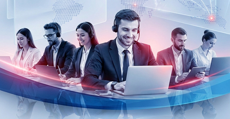 What advantages does the complex outsourcing model offer to companies?