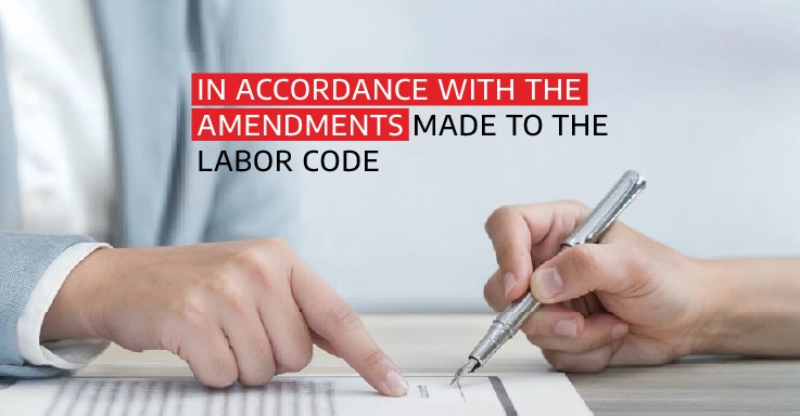 In accordance with the amendments made to the Labor Code