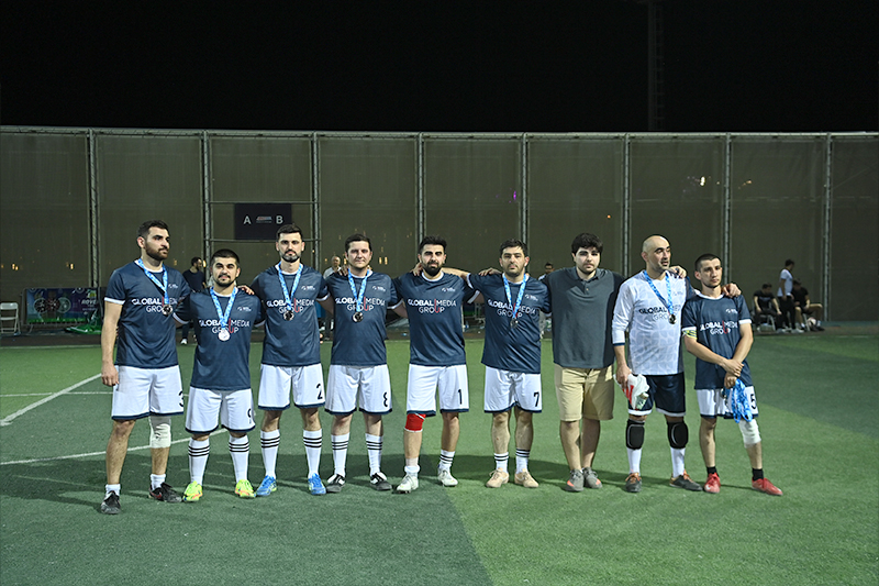 A mini-football competition between Global Media Group employees